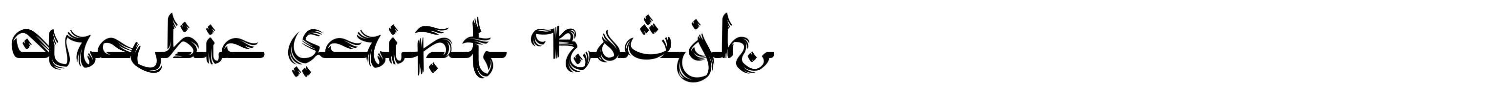 Arabic Script Rough